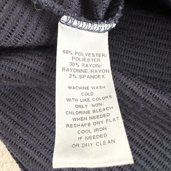 Loft Tank Sweater Size SP Navy Sleeveless Tie Front - Picture 6 of 9